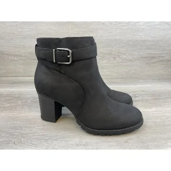 Clarks Shoes Clarks Verona Lark Womens Bootie Biker Ankle